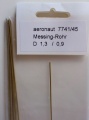 1 x Messsing-ROHR 1,3/0.9mm,  1 m lang