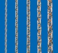 Ankerkette mit Steg 0,8 x3,1x5,3 mm,  1 m lang