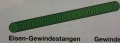 Eisen-Gewindestangen, L&auml;nge 1 m, &Oslash; 2 mm