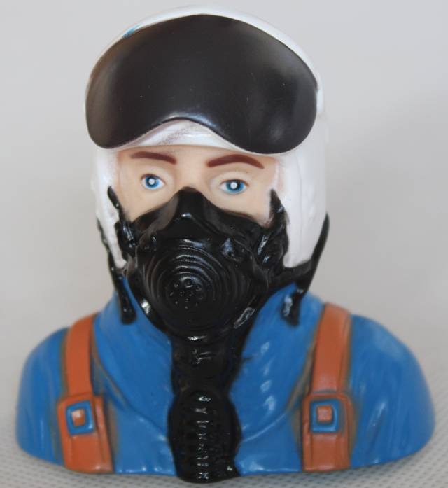 Jet-Piilot, Maßstab ca. 1 : 6,  Abm. ca. 75x46x76 mm, 26 g
