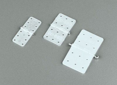 starke Nylonscharniere 19 mm breit, 25 mm lang, 15 Stück