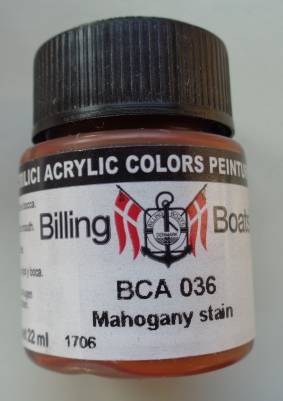 Beize Mahagoni 22 ml Billing Boats Acryl Farbe