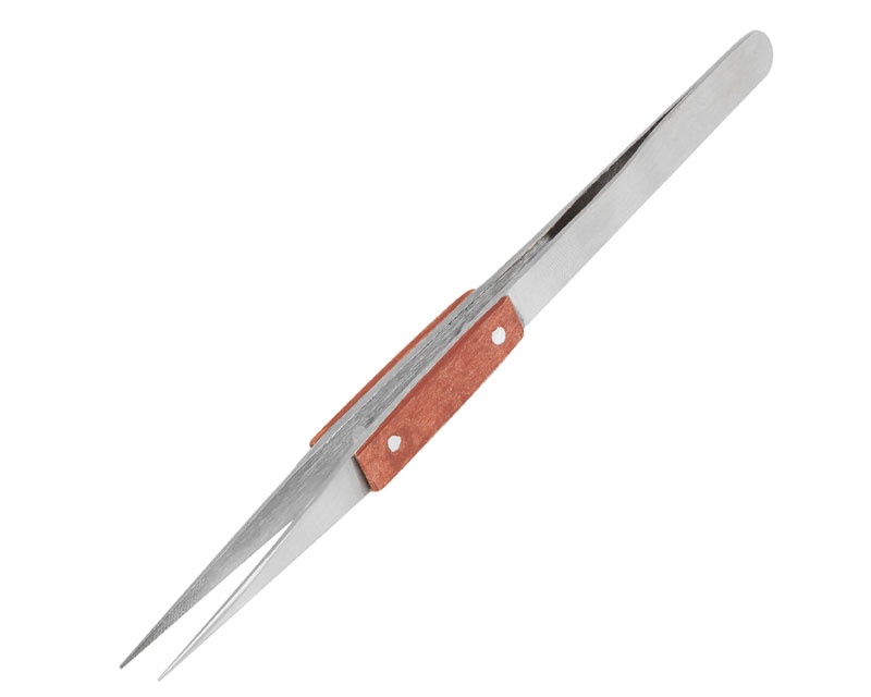 Pinzette isolierter Griff gerade spitz, 160 mm