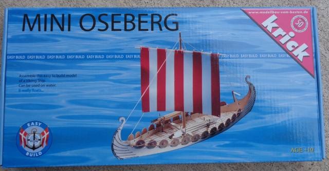 Mini Oseberg 1:50 Baukasten, Länge 24 cm