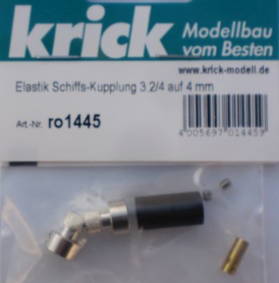 Elastik Schiffs-Kupplung 3,2/4 auf 4 mm
