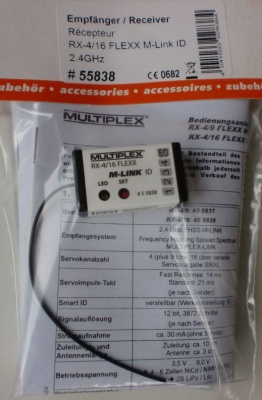 Empf. RX-4/16 FLEXX M-LINK ID  2,4 GHz - vorrätig 1.10.24 -