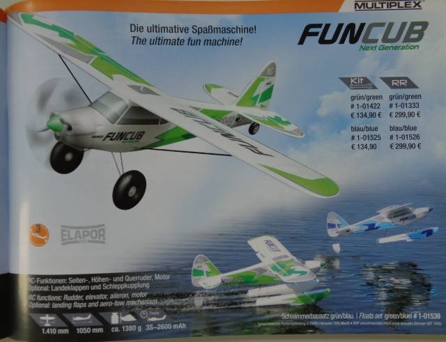 BK FUNCUB NG  GRÜN -Spannweite 141 cm-