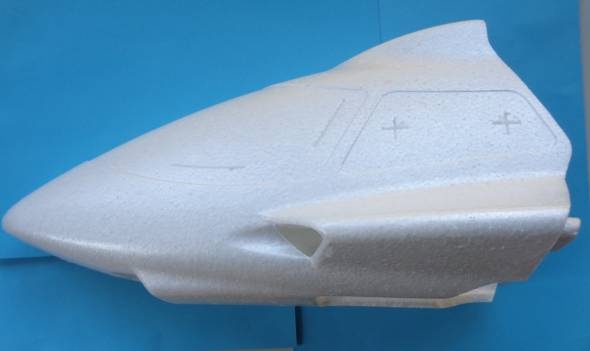 Rumpfverkleidung vorne + Scheiben FunCopter
