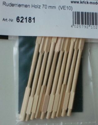 Ruderriemen Holz 70 mm  (VE10)