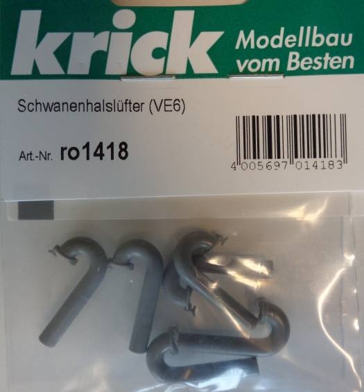 Schwanenhalslüfter, 6 Stck.