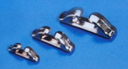 Lippe Chrom Metall 9mm, 10 Stück