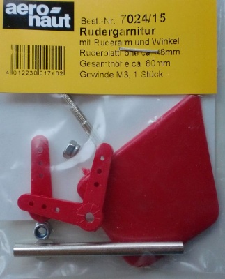 Rudergarnitur  48x39mm, Gesamthöhe 80 mm