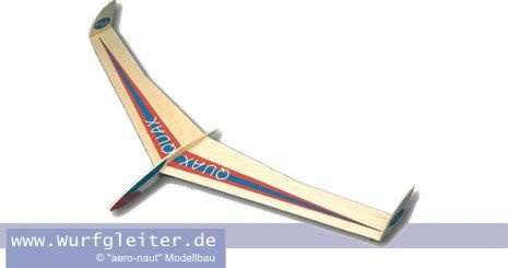 QUAX Balsa-Wurfgleiter, Spannw. 53 cm