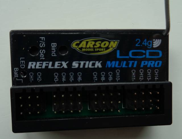 FS Reflex Stick Multi Pro LCD 2.4G 14CH, - Faber Modellbau