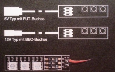 Power-LED Balken RGB 5 V, Farbe einstellbar