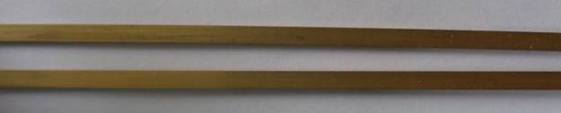 Messing-Vierkant-Profil 3 x 1,5 mm, 1 m lang