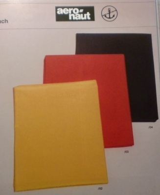 Spezial-Segeltuch, rot, 200 x 104 cm,  Gewicht 65 g/m²
