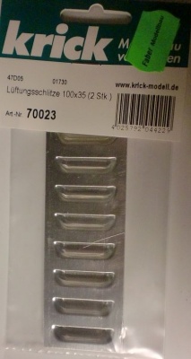 Lüftungsschlitze 100x35 (2 Stück)