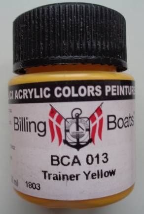 Trainer gelb 22 ml   Billing Boats Acryl Farbe