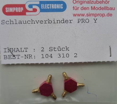 Schlauchverbinder PRO Y-Verbinder, 2 Stück