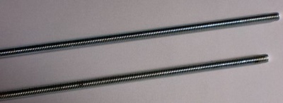 Eisen-Gewindestangen, Länge 1 m, Ø 2 mm