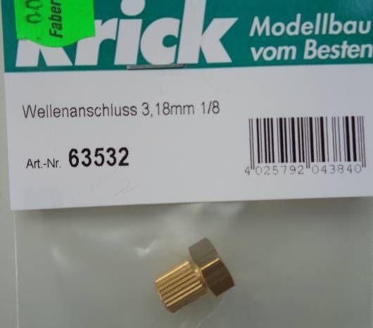 Wellenanschluß 3,18mm 1/8 (3,18 mm)