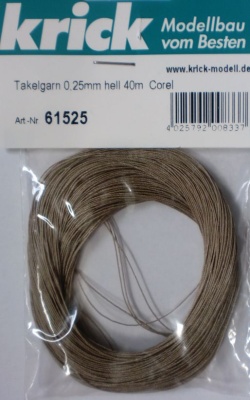 Takelgarn 0,5mm hell 30m Corel