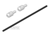 Fernwelle mit Mitnehmer (für Motorwelle 3 und 4 mm)