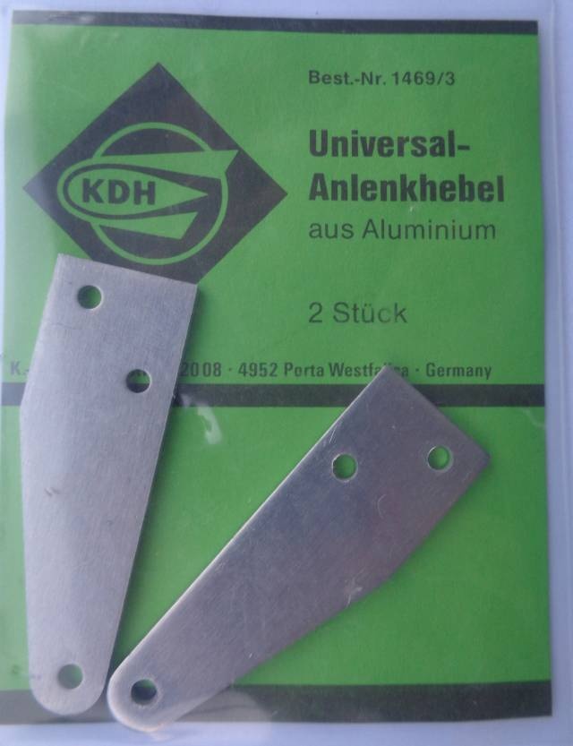 Universal-Anlenkhebel aus Aluminium, - 2 x vorrätig /1.9.23