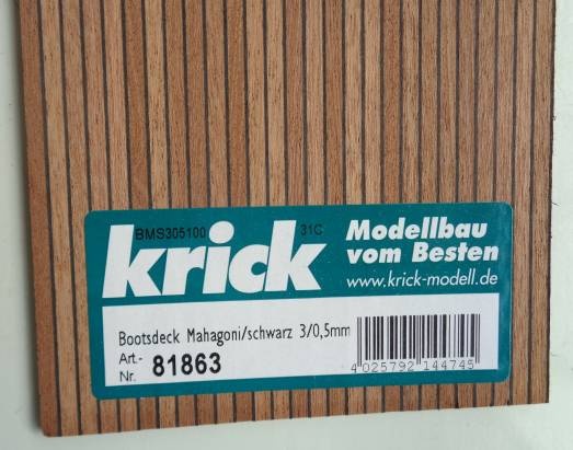 Bootsdeck Mah.,Zwischensch.schwarz,Brettst.1,5 mm,