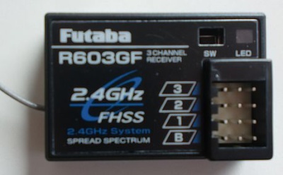 Empfaenger R-603 GF 2,4 GHz FHS, 3-Kanal  - Sonderpreis-
