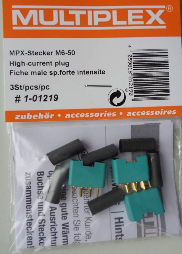 MPX-Stecker M6-50, 3 Stück