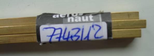 Messing-Vierkant-Profil 3 x 3 mm, 1 m lang