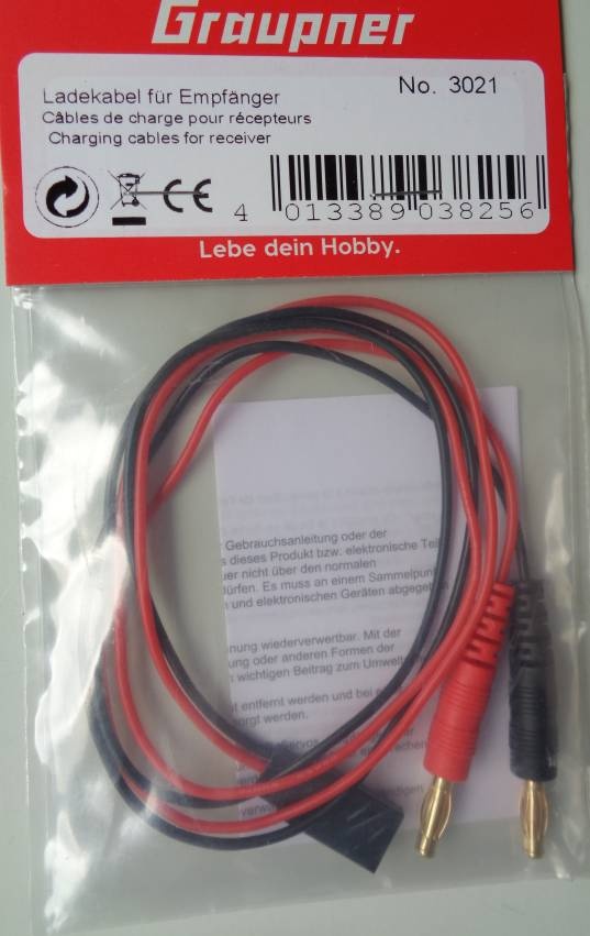 Graupner Empfänger-Ladekabel