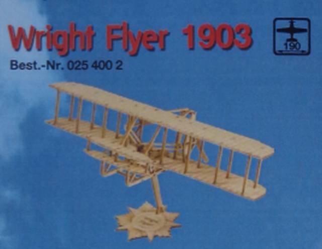 mini-Holzbausatz Wright-Flyer