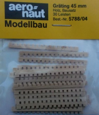 Gräting-Bausatz  Holz 45 mm x 45 mm (30 Leisten)