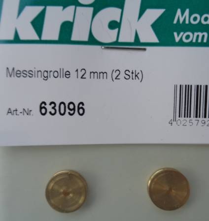 Messingrolle 12 mm (2 Stk)