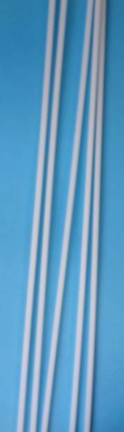 5 Stück Plastikprofil 4-Kant, 1000 mm lang, 2 x 2 mm