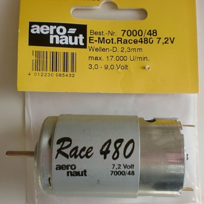 Elektromotor .Race 480 7,2V