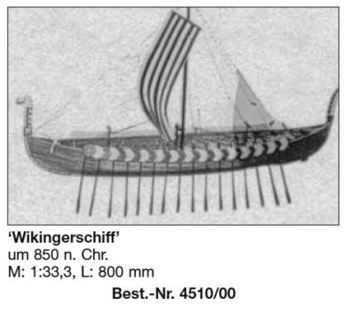 Bauplan Wikingerschiff