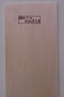 Balsabrettchen 2.0 mm stark, 10 cm breit, 1 m lang