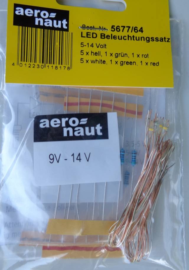 LED Beleuchtungssatz w/g/r