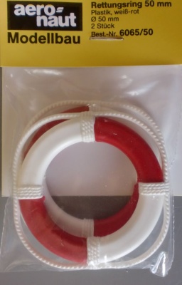 Rettungsringe Ø 50 mm, weiß/rot