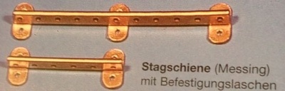 Stagschiene (metallguss) 2 Stück