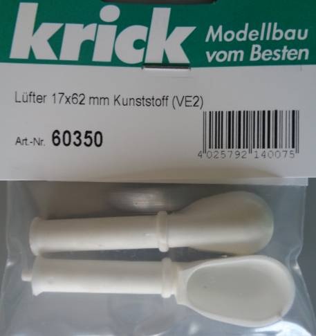 Lüfter 17x62 mm Kunststoff, 2 Stück