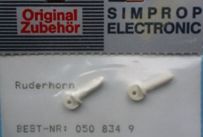 Ruderhorn mit Zapfen 5 mm, 2 Stück