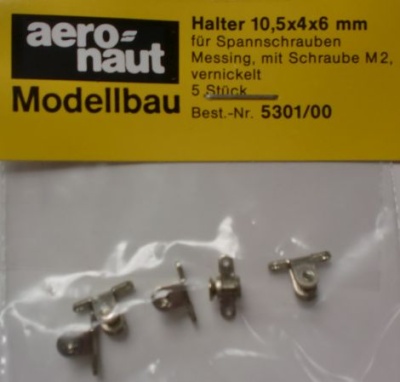Halter für Spannschrauben 10 mm, m. Schr. M2