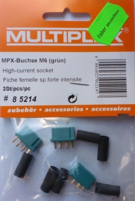 MPX-Buchse M6 3St.,nicht mehr lieferbar - siehe M1-01220 -