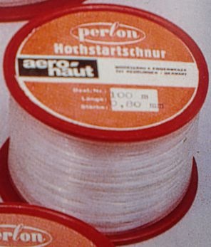 Perlon-Hochstartschnur, L.100 m, St.0,8 mm, Reißf. 25 kg