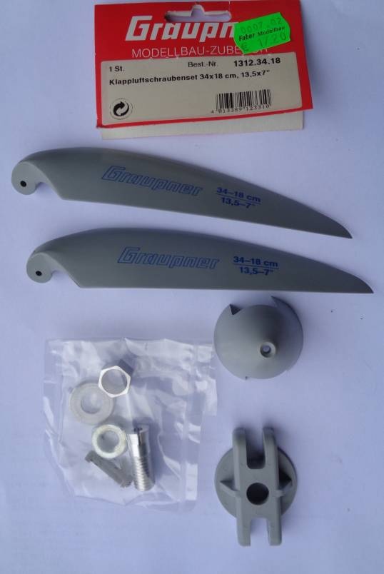 Klappluftschraubenset Ø / Steigung 34x18 cm, 13,5x7